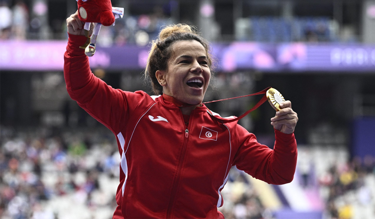 Raoua Tlili championne lancer du poids Olomouc