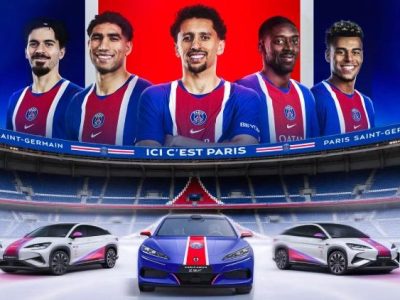 Du terrain au volant : les joueurs du PSG découvrent la gamme BYD