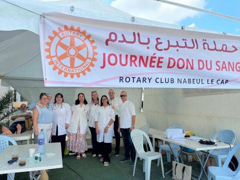 « Mon sang pour les autres » : le Rotary Club Nabeul Le Cap mobilisé pour sauver des vies